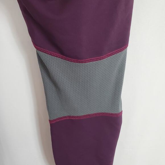 Patagonia Purple Gray Athletic Fitted Leggings Women’s Size Large - Picture 4 of 6
